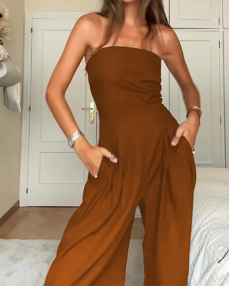 Elsa™ | Elegant Strapless Jumpsuit