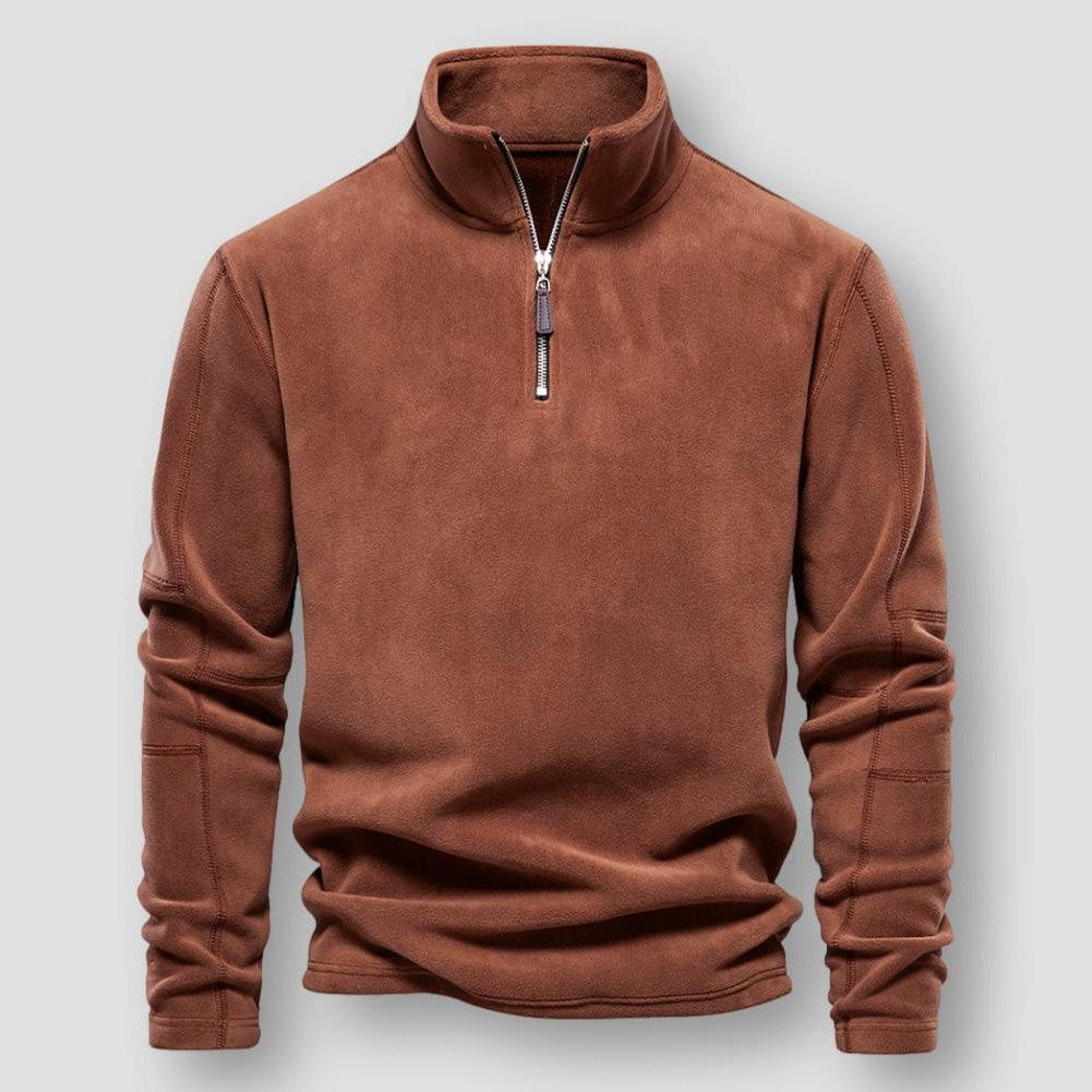 Andreas™ Luxe Zip-Up Pullover – Värme och Elegans i Perfekt Harmoni